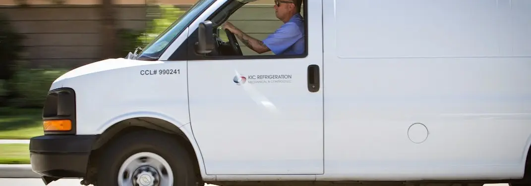 KIC Refrigeration service vehicle serving Junction City area